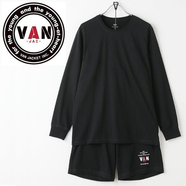 《VAN JAC ヴァンヂャケット》新品 春夏 70'sアーカイヴシリーズ カットソー+ショートパンツ 上下セット セットアップ L(W76~86) S1490