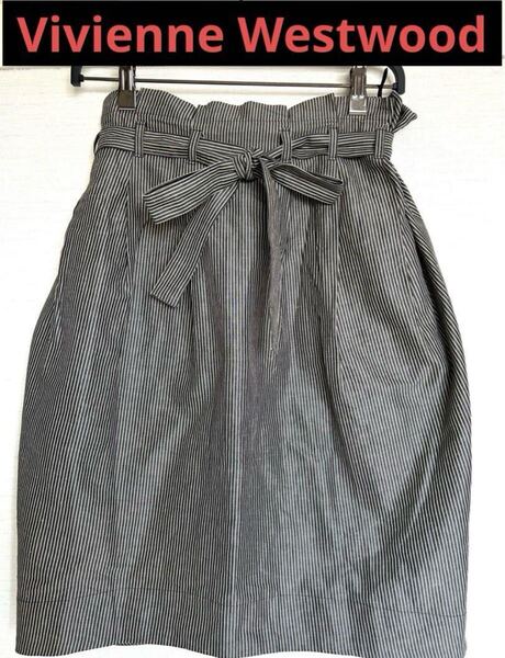 ヴィヴィアンウエストウッド アングロマニア スカート サイズ44 イタリア製 ストライプ柄 Anglomania Vivienne Westwood