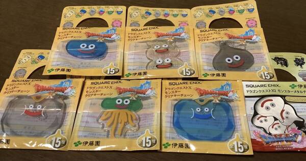 ★★★ ドラゴンクエスト モンスターメタルチャームフィギュア1個 モンスタークリアキーチェーン6種 ★★★新品