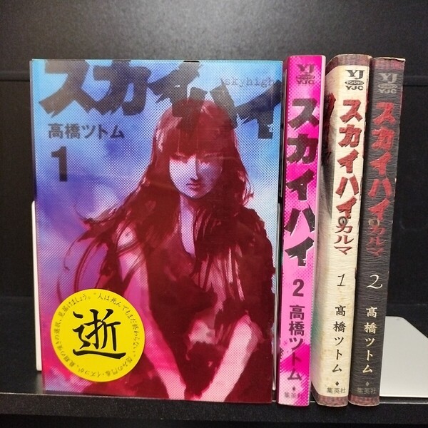 【初版】スカイハイ 全2巻 + スカイハイ・カルマ 全2巻 合計4冊 高橋ツトム 集英社