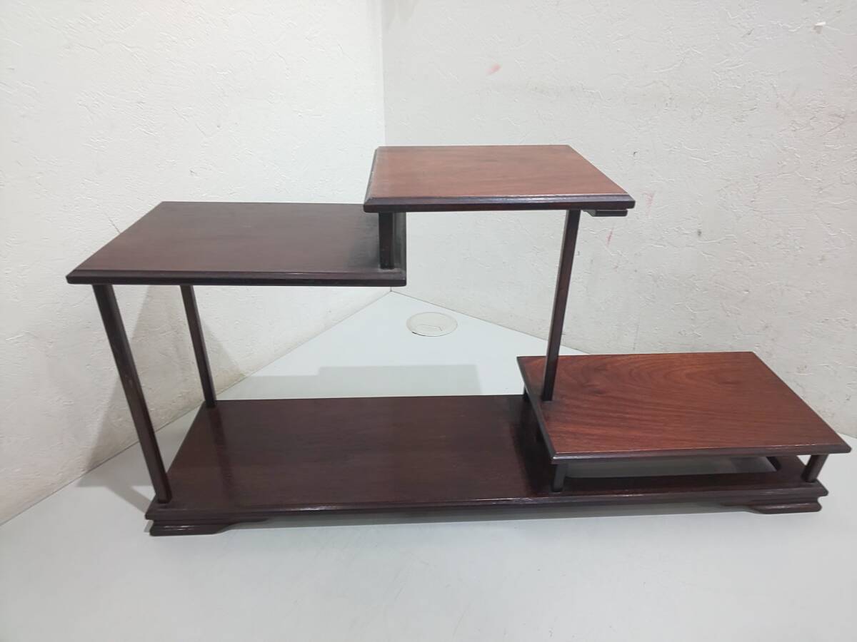 美品☆ 高品質茶道具 茶棚 超人気な多用途置物棚 小品盆栽
