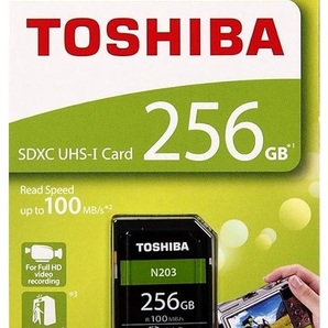 東芝SDXCカード 256GB SDカード TOSHIBA Class10 UHS-I U1 100MB/s メモリカード THN-N203N2560A4 フルHD録画対応
