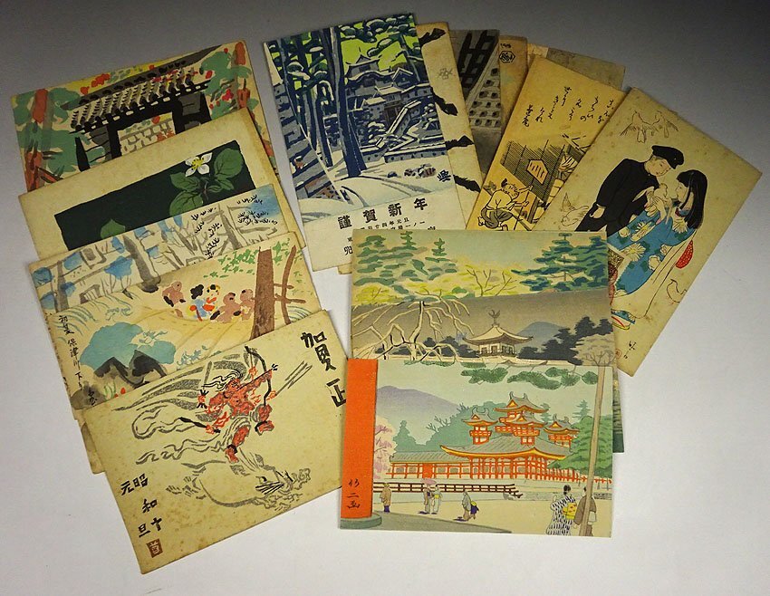 Yahoo!オークション -「葉書 木版 枚」(木版画) (版画)の落札