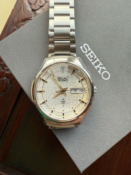 SEIKO ヴィンテージ 時計 セイコー 38クォーツ アンティーク 変わり文字盤 極上品 稼働中 38QT