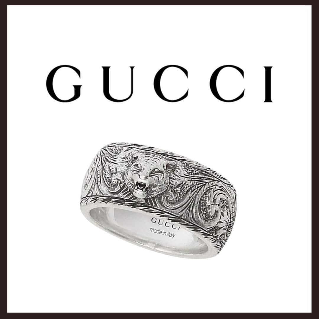新品 未使用 Gucci グッチ キャットヘッド 定番シルバーリング