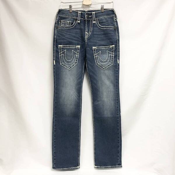 ○★新品未使用 TRUE RELIGION(トゥルーレリジョン) 7Pkt Ricky Super T Flp デニム 28 ブルー系★○
