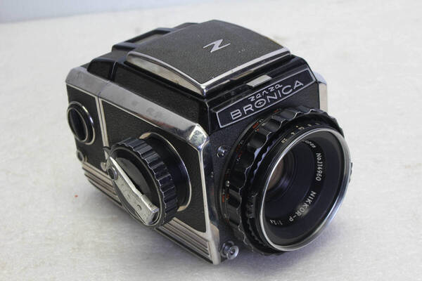 送料無料。中古。ZENZA BRONICA ゼンザブロニカ S2 + NIKKOR-P 75mm f/2.8 管理B25-250222200000r