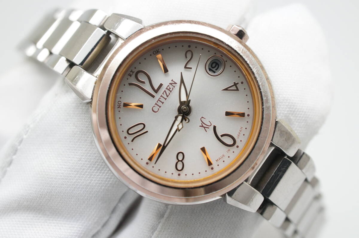 箱付美品】シチズン CITIZEN クロスシー 箱/コマ2付 電波