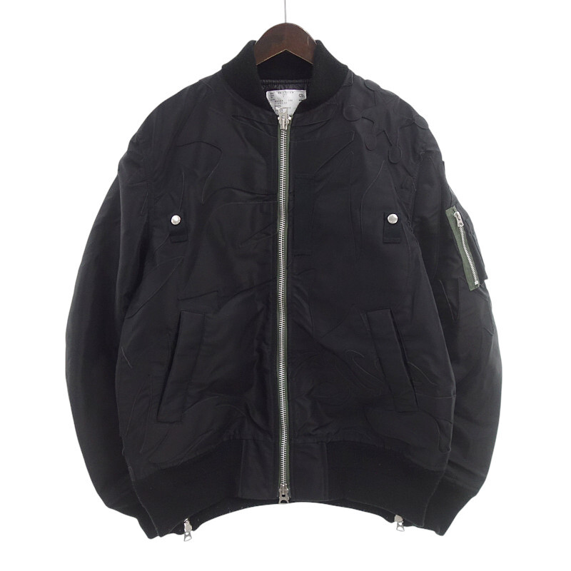 sacai美品ブラックダウンジャケット/サイズ2 Sacai ダウンジャケット | ブラック | FARFETCH JP