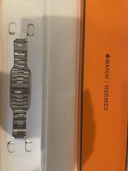 エルメス HERMES 新品 グランH 46mm アップルウォッチ ベルト シルバー