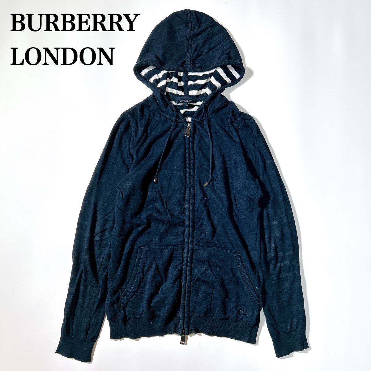 BURBERRY LONDONパーカーネイビーS