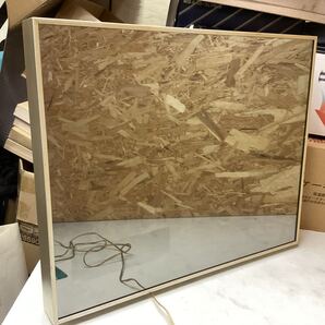 大型ミラー 電工パネル 時計 ジャンク 壁掛け インテリア ミラー調電工(G20