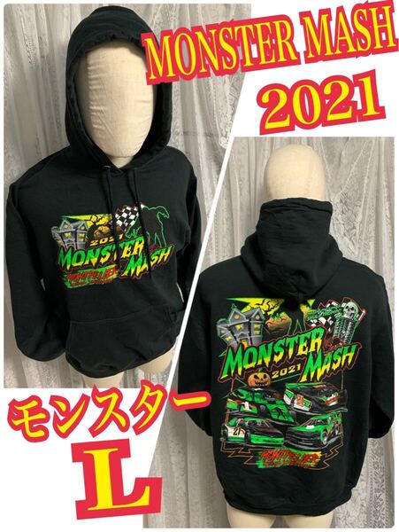 MONSTER MASH 2021 モンスター パーカー スウェット ブラック Lサイズ