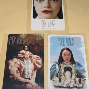 送料無料 スクラッチ未使用 3種セット 哀れなるものたち 使用済みムビチケ カード 半券 前売り券 一般 全国 削りなし エマストーン