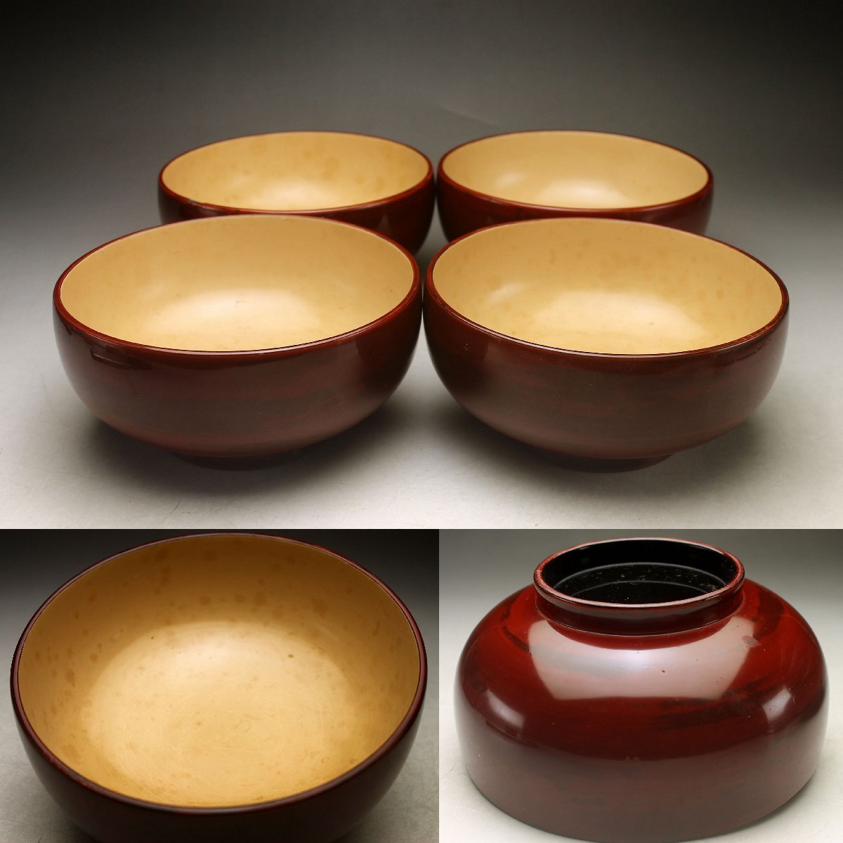 美品 根来塗 向付 五客 輪島塗 共箱 共布 - メルカリ