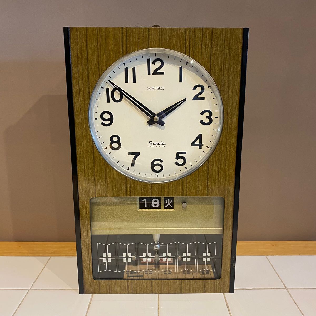 ジャンク品 当時物 セイコー ソノーラ トランジスタ 振り子時計 壁掛け時計 ジャンク品 当時物 セイコー ソノーラ トランジスタ 振り子時計