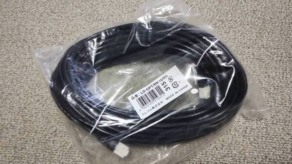 ELECOM エレコム LANケーブル 10m ブラック LD-GPT/BK10/RS 未使用 送料込み
