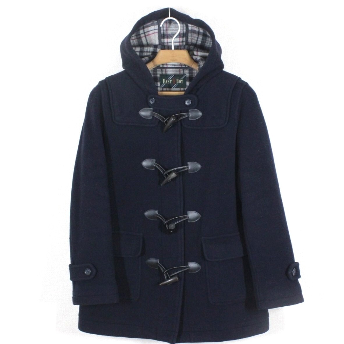 ♡イーストボーイ・ダッフルコート　9サイズ　濃紺　中古品♡ gakuseihuku_0200609