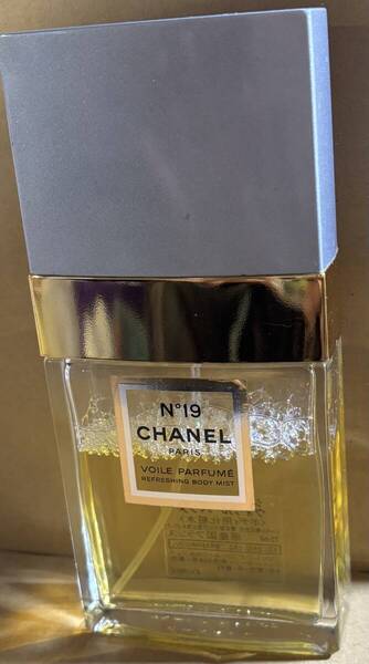 CHANEL シャネル No19 ヴォワル パフメ ボディ用化粧水 開封済み 使用途中 中古品 VOILE PARFUME CHANEL 75ml N°19