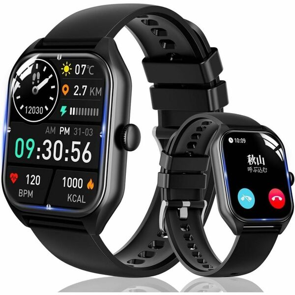スマートウォッチ 2025新型 Bluetooth通話機能 HD大画面 SMS/Line通知