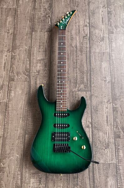 ジャンク品/コンコルドヘッド/Tokai/ エレキギター/シースルーグリーン