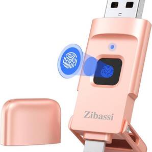 128GB Zibassi【MFI認証取得 指紋認証】iPhone用USBメモリ指紋認証 USBメモリ