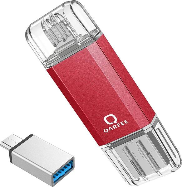 128GB USBメモリ4in1フラッシュドライブ PC/Andrd/IOS対応