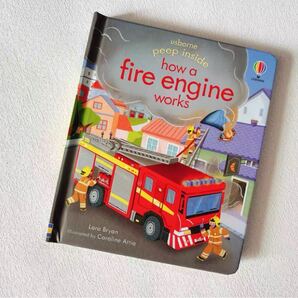 新品しかけ絵本 usborne How a Fire Engine works