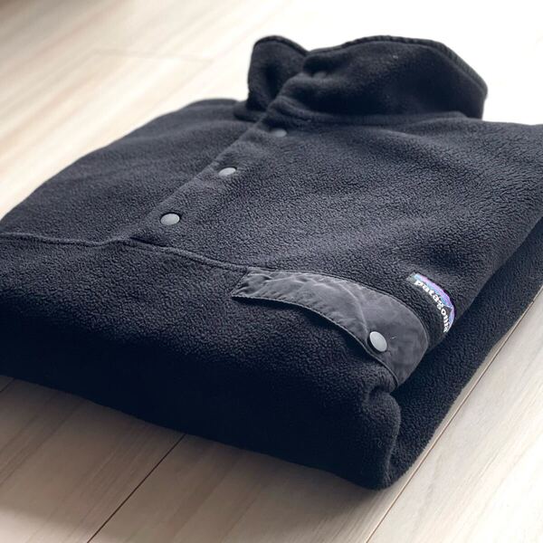 オールブラック!L!状態◎!12年製 パタゴニア シンチラスナップT USA製 Patagonia ビンテージ Vintage フリース レア スペシャル SnapT