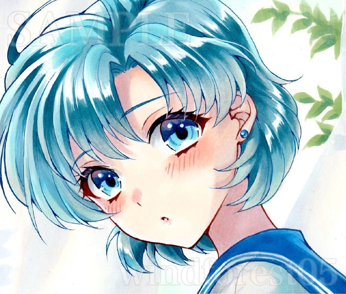 セーラームーン 水野亜美 手描きイラスト