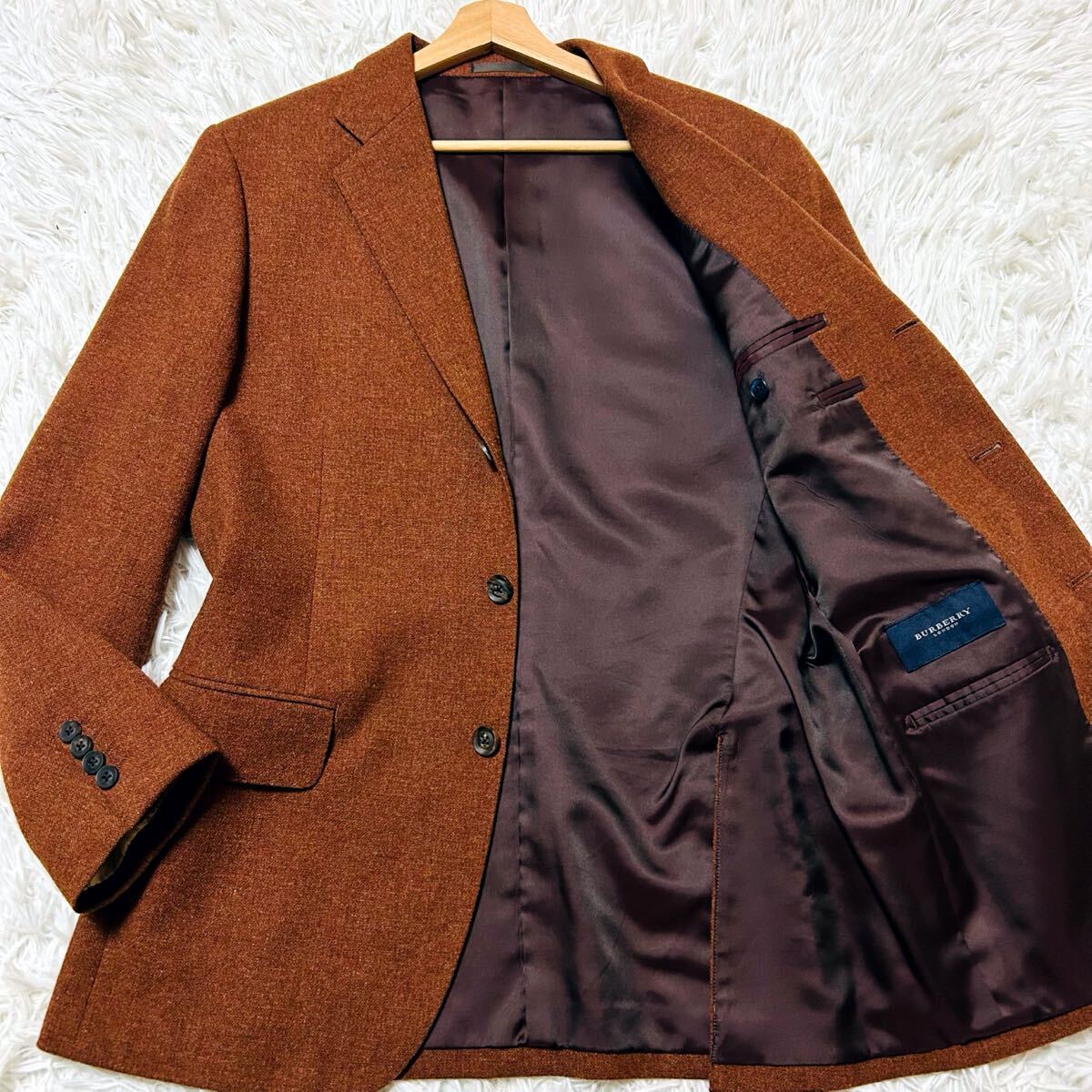 カシミア混] BURBERRY LONDON バーバリージャケット ツイード