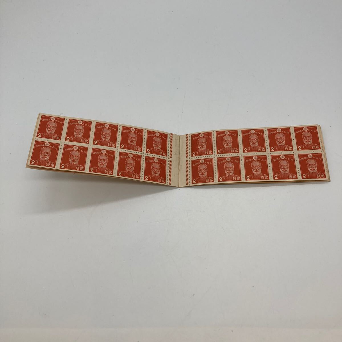 銭単位切手 (激レア) 1937年 郵便切手帳 乃木80銭 20枚×2 美術品