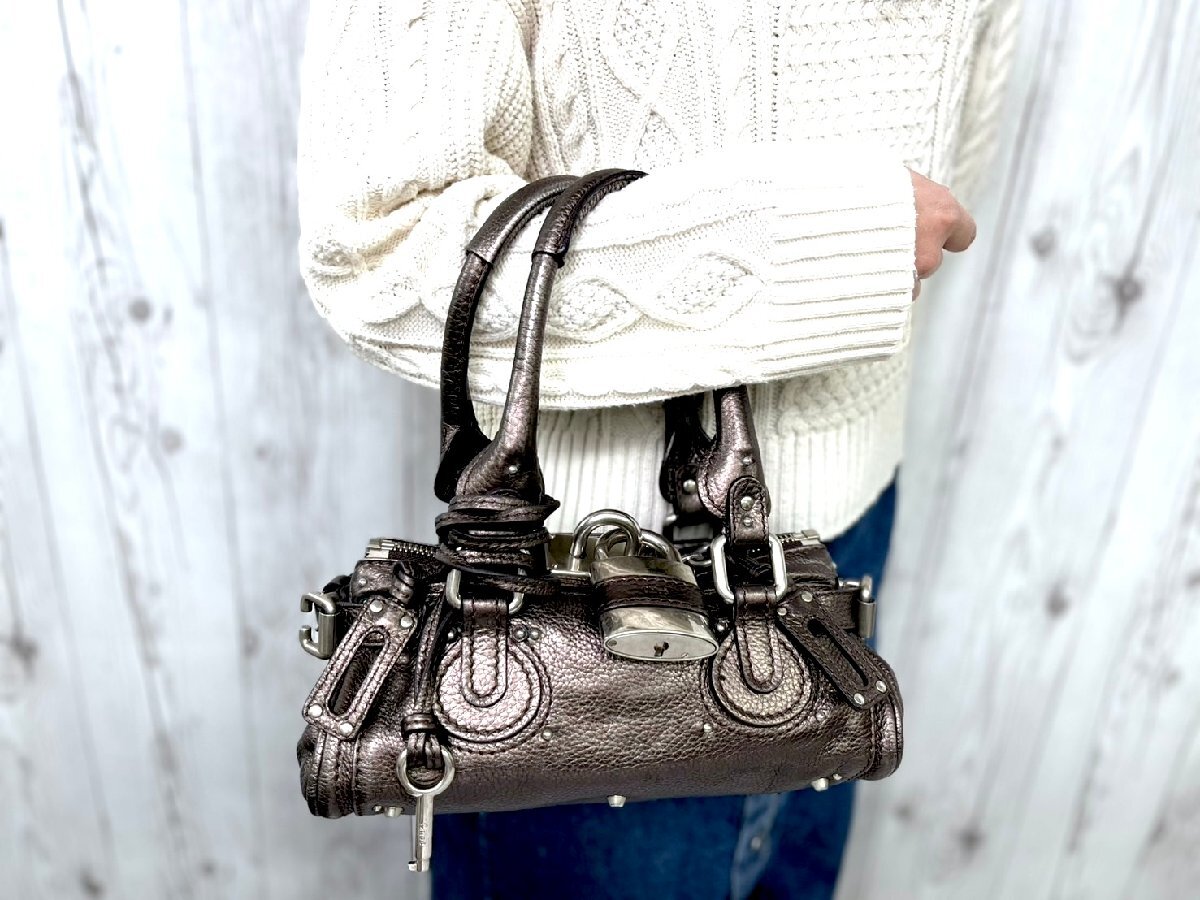 Chloe クロエミニパディントン (ホワイト×クリアロック) Yahoo!オークション -「クロエ パディントン ミニ」の落札相場