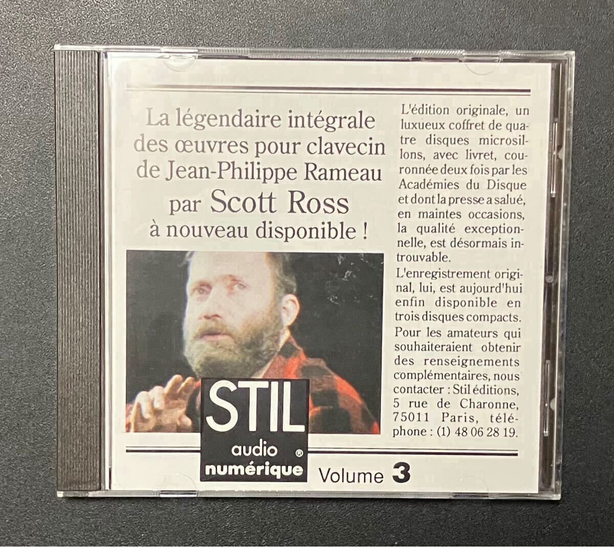 Rameau Clavecin Scott Ross ラアモ－ スコット・ロス CD
