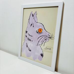 【白額付きポスター】アンディ ウォーホル 「ネコ⑩」(新品)