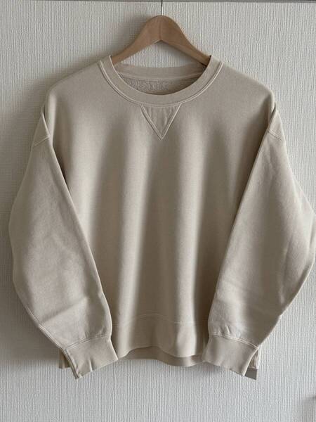 visvim 24AW JUMBO SB SWEAT L/S DMGD (U.D.) COLOR:IVORY SIZE:MENS 1