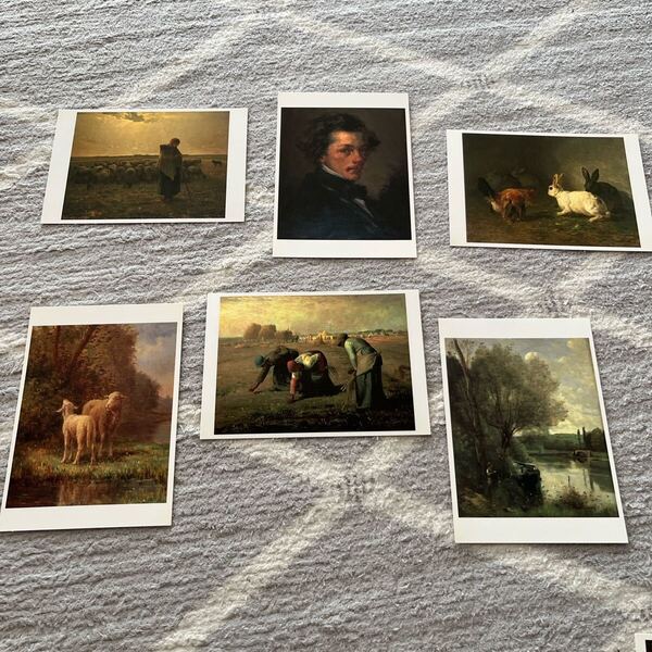 美術館ポストカード★ミレーとバビルゾン派の画家たち ミレー、コロー