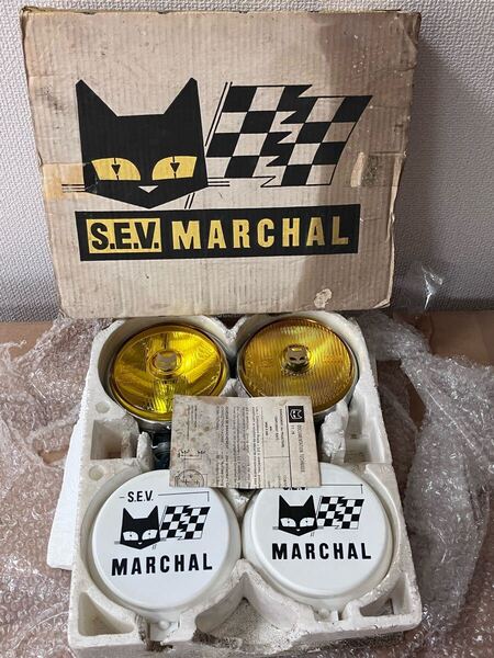 MARCHAL フォグランプ 810 819 箱付き 未使用 アルファロメオ フィアット ミニクーパー ロケットカウル 旧車 当時物