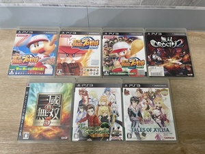 K4070◆ PS3 ゲームソフト まとめ 7本セット テイルズオブシンフォニア 実況パワフルプロ野球 無双OROCHI 等 プレイステーション プレステ