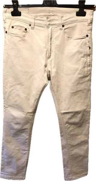 国内正規 Neil Barrett ニールバレット スーパースキニーフィット ストレッチ スキニー デニムパンツ アイボリー 29 FITBDE66G T3801