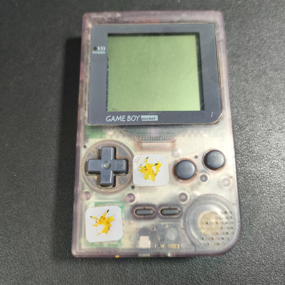 GameBoy Pocket Clear Purple MGB-001 LCPU-02 Nintendo w