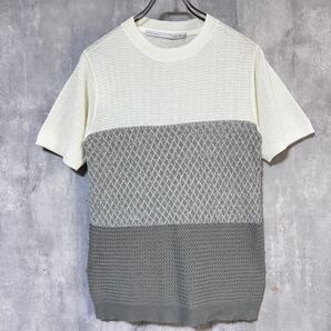 テットオム TETE HOMMEニットTシャツ ホワイト/グレー 5