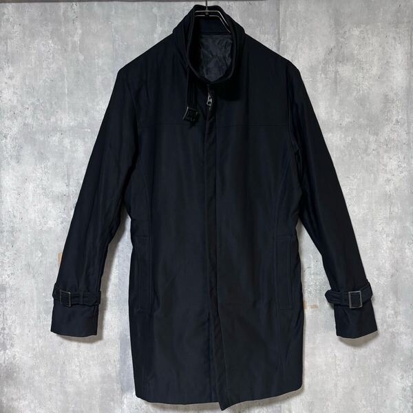 テットオム TETE HOMME ブラック ステンカラーコート M