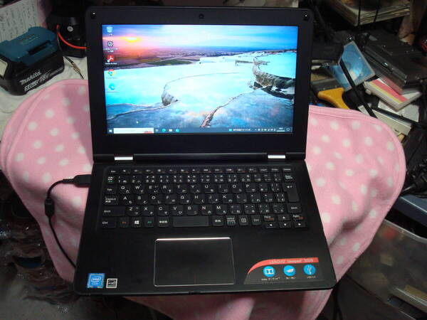 Windows10 Intel 第5世代 Celeron N3050 1.6GHz eMMC 64GB メモリ2GB Lenovo 11.6インチideapad 300S-11IBR 美品 送料無料