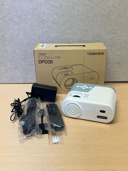 y031903a YOWHICK プロジェクター 1高輝度 WiFi Bluetooth 1080P 4K対応 ホームプロジェクター 1080P ミニプロジェクター DPO2B