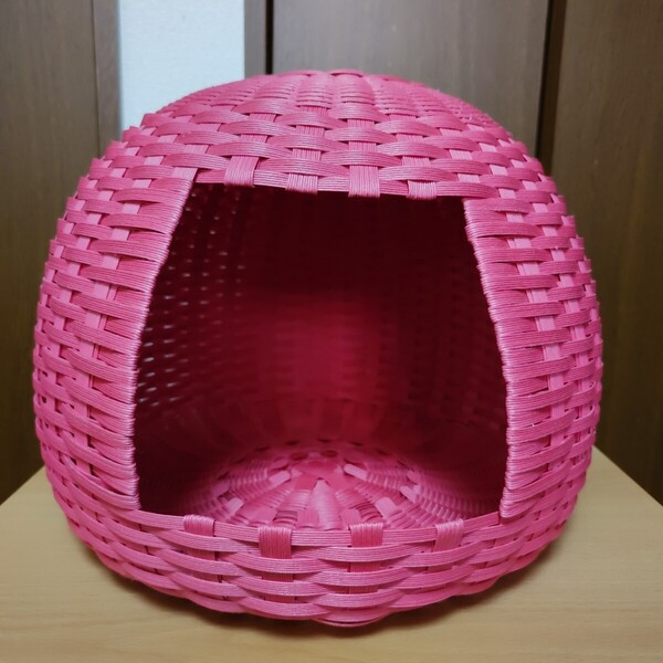 猫ちぐら ハンドメイド クラフトバンド 野バラ