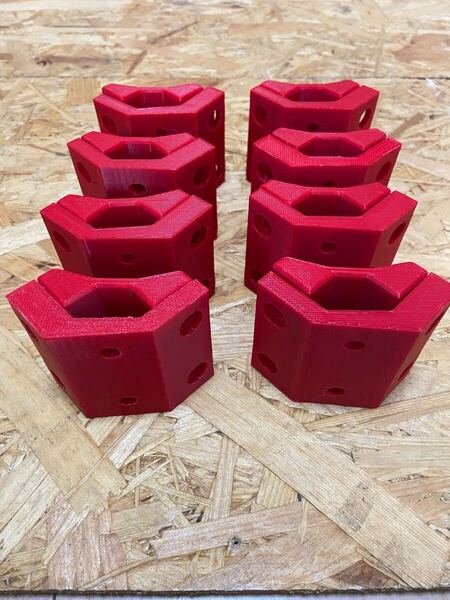 ミルウォーキー パックアウトレール用ブラケット4セット 赤Q