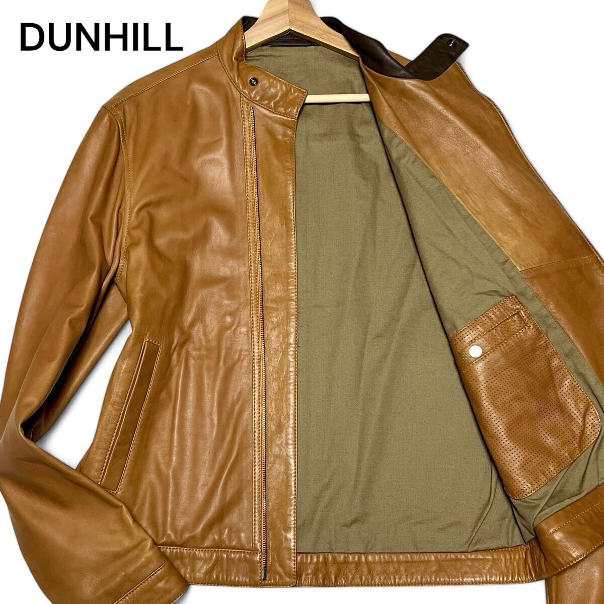 極美品 Dunhill ダンヒルラムスエードライダースジャケット 極美品 Dunhill ダンヒルラムスエードライダースジャケット