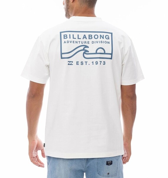 ★送料無料★2025春夏 新品【BILLABONG/ビラボン】ADIV LOGO Tシャツ 【OVER FIT】 WHT メンズL BF011216