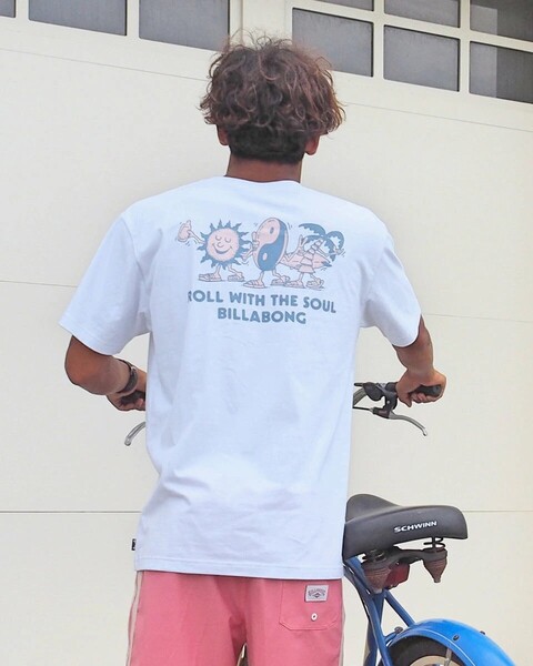 ★送料無料★2025春夏 新品【BILLABONG/ビラボン】ROLL Tシャツ WHT メンズL BF011204